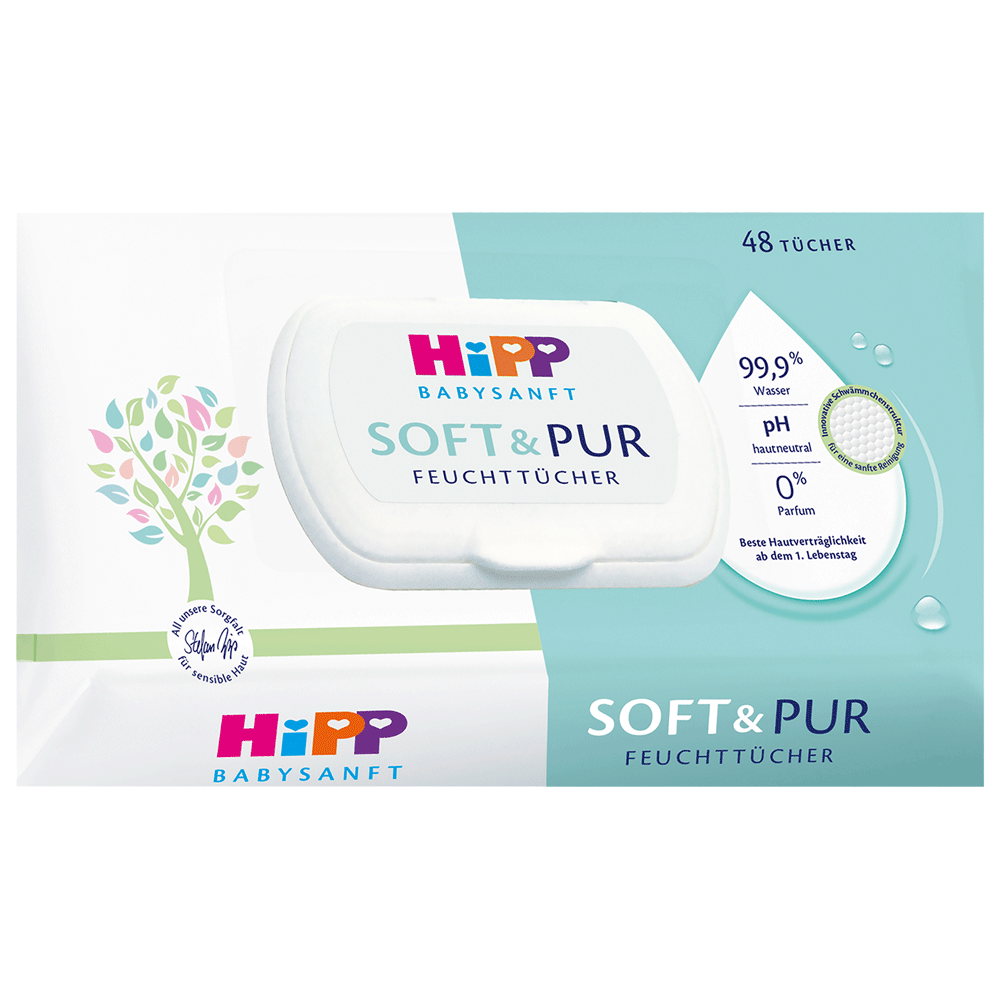 Bild: HiPP Feuchttücher Soft & Pur 