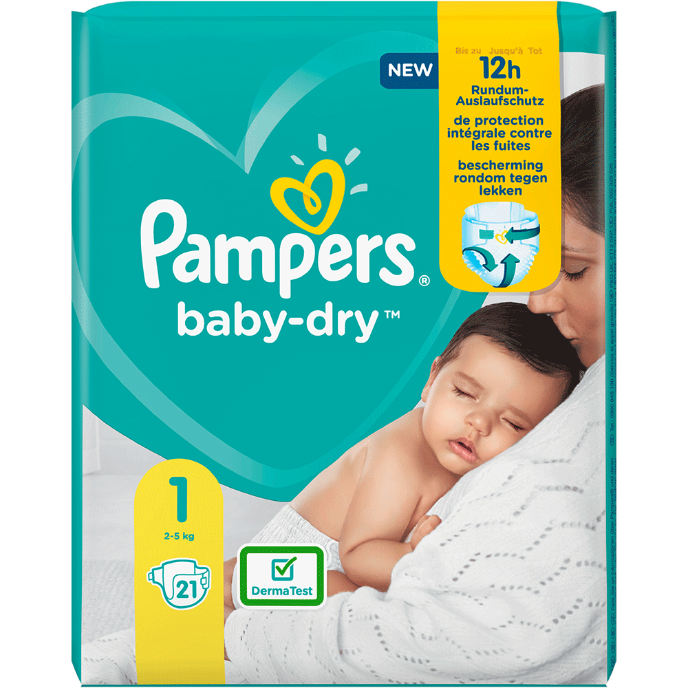Bild: Pampers Baby-Dry Größe 1, 2kg - 5kg 