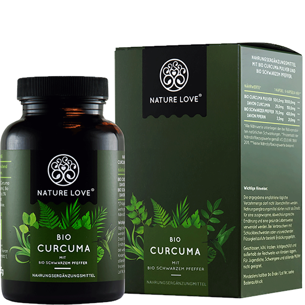 NATURE LOVE Bio Curcuma mit Schwarzem Pfeffer online kaufen