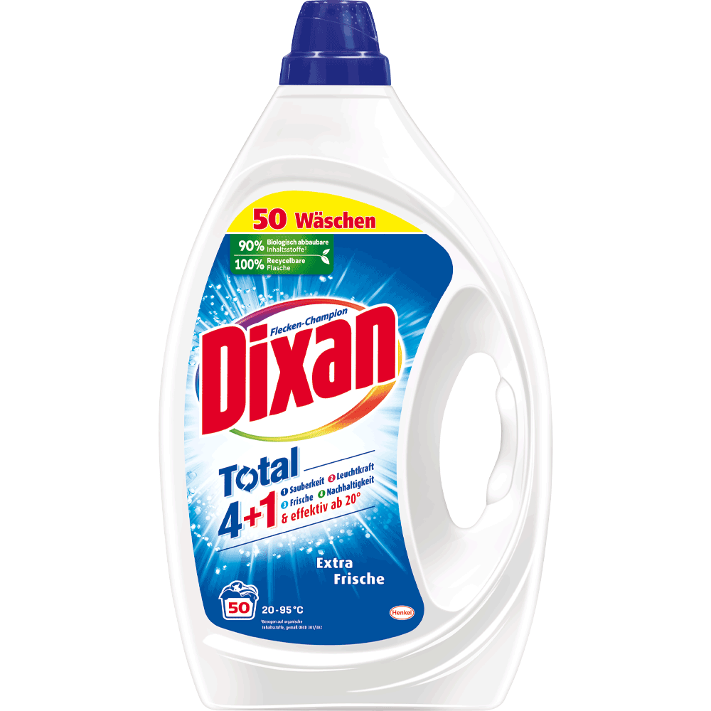 Bild: Dixan Waschmittel flüssig extra Frische