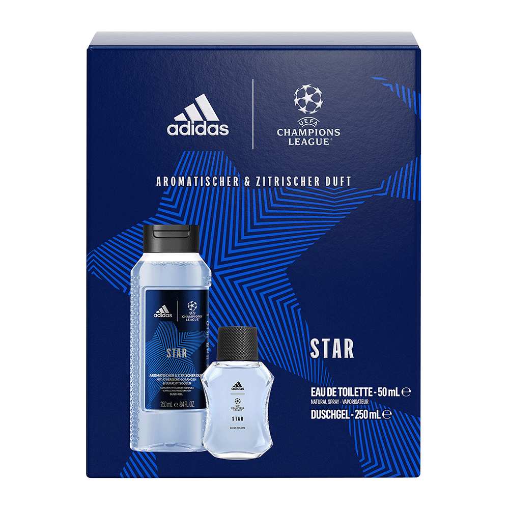 Bild: adidas UEFA Champions League Geschenkset Eau de Toilette 50 ml + Duschgel 250 ml