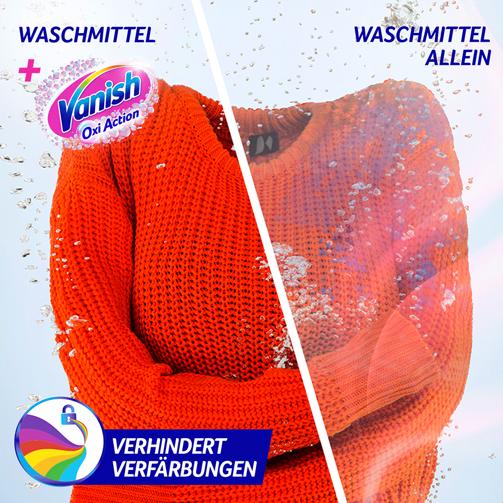 Bild: Vanish OxiAction Fleckenentferner Wäsche Booster Pulver