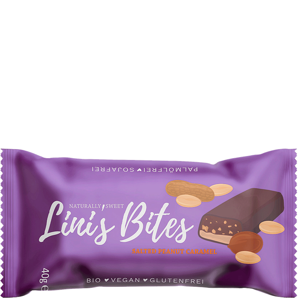 Bild: Linis Bites Riegel Salted Peanut Caramel