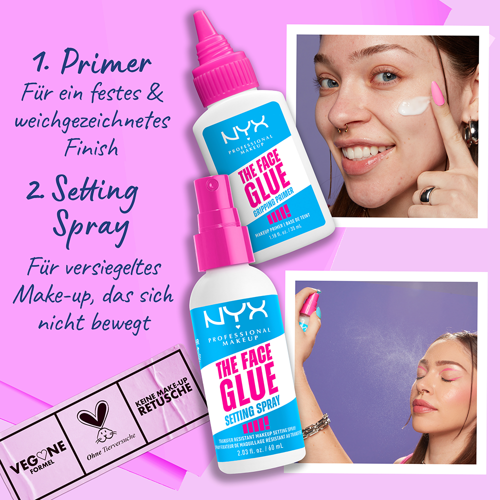 Bild: NYX Professional Make-up The Face Glue Extreme Hold Makeup Setting Spray