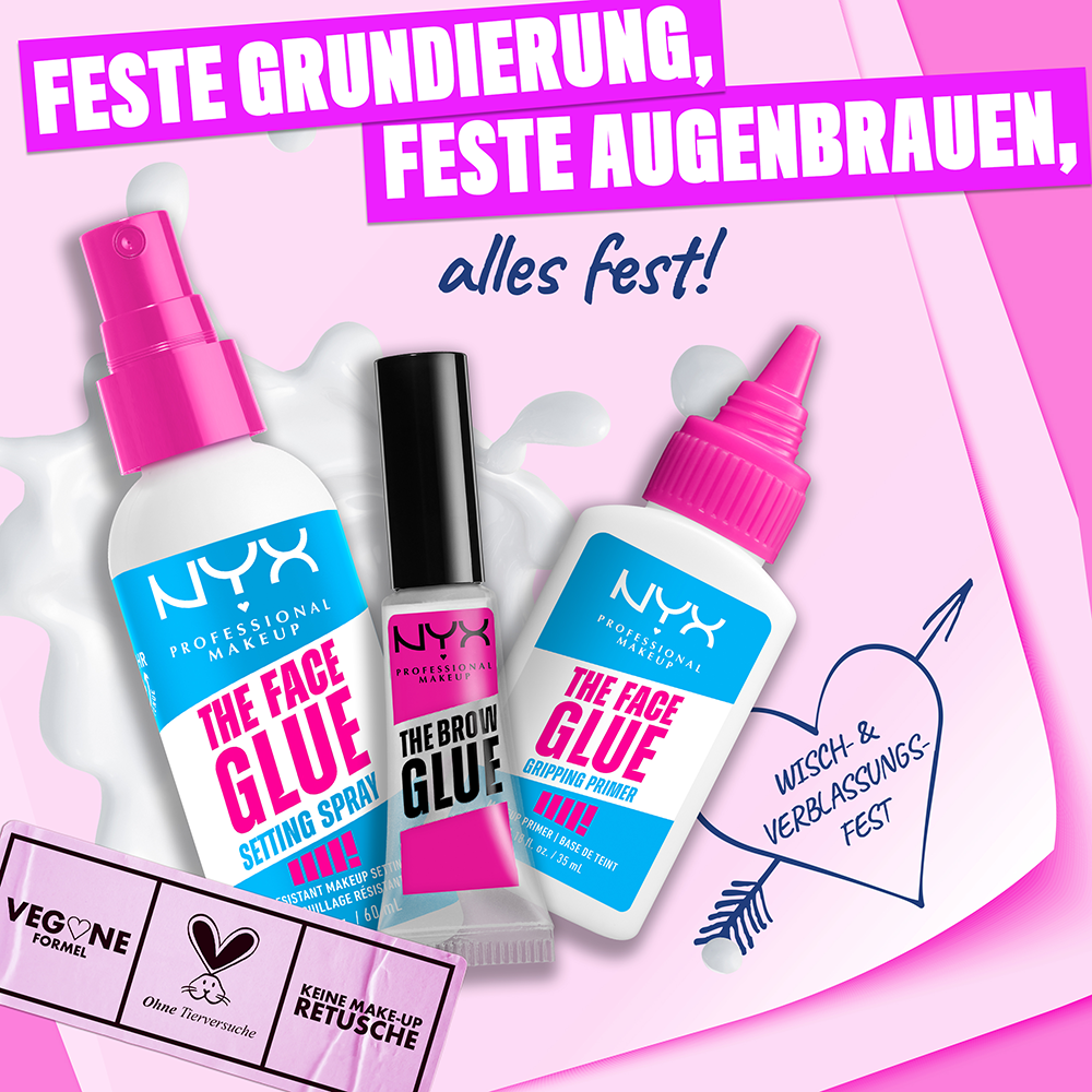 Bild: NYX Professional Make-up The Face Glue Extreme Hold Makeup Setting Spray