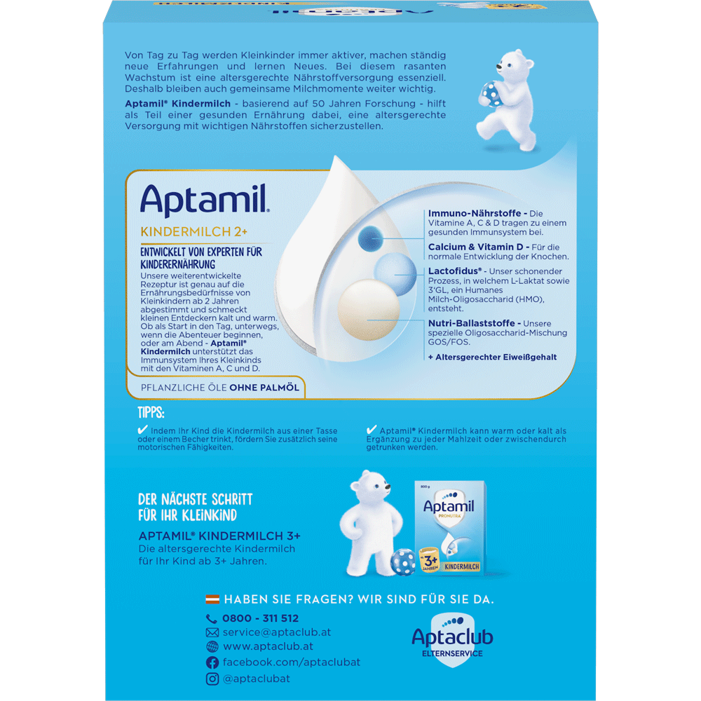 Bild: Aptamil Pronutra 2+, Kindermilch