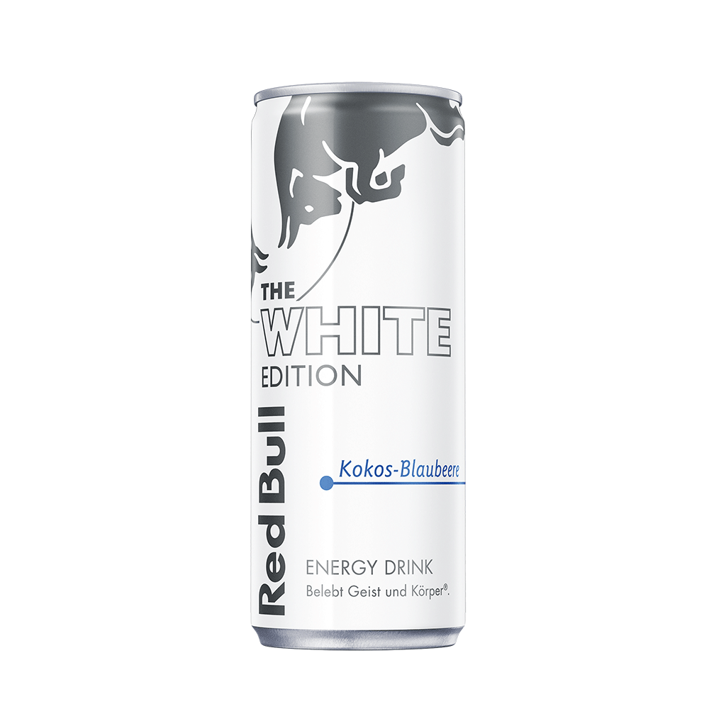 Bild: Red Bull Energy Drink White Edition Kokos Blaubeere