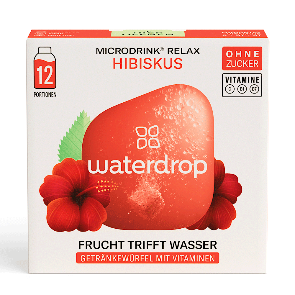 Bild: waterdrop Microdrink Relax Hibiskus