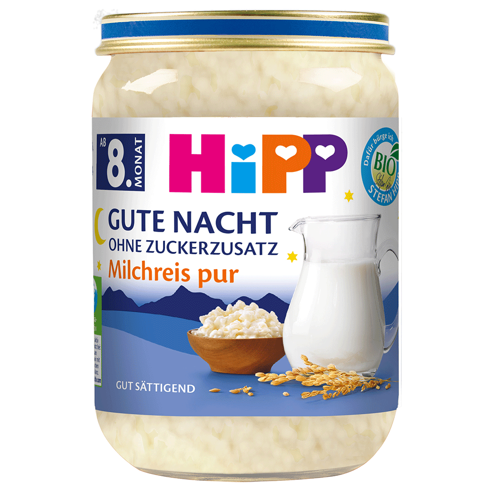 Bild: HiPP Gute Nacht Milchreis pur