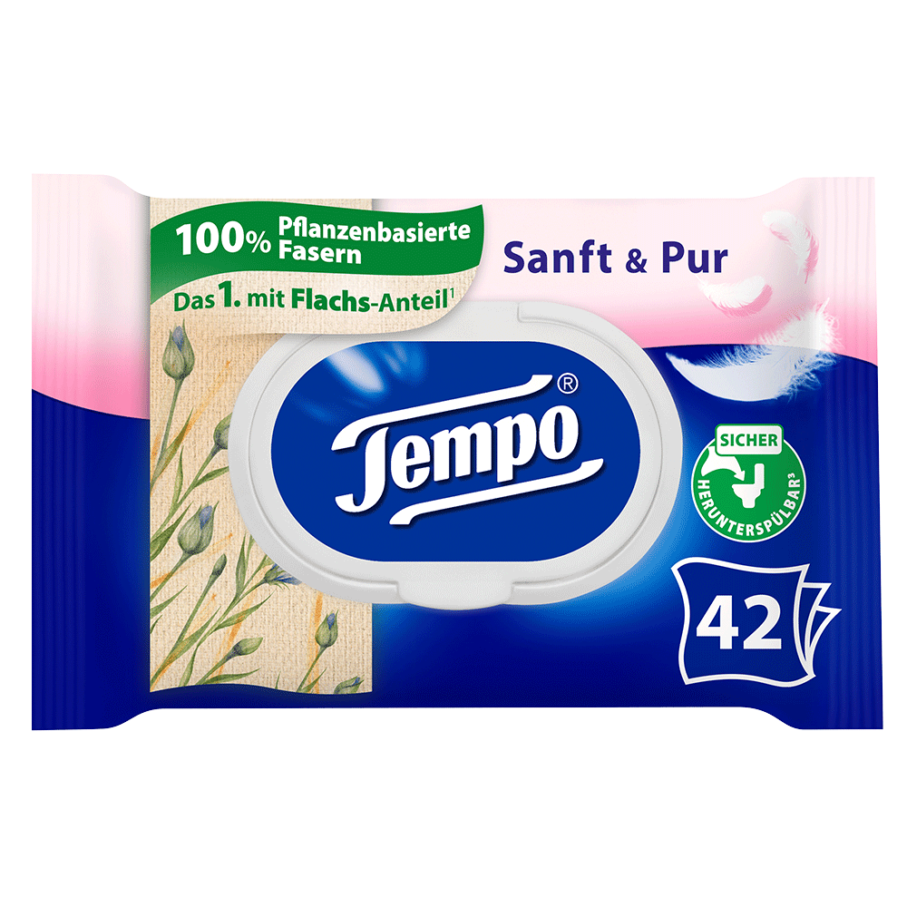 Bild: Tempo Feuchtes Toilettenpapier sanft & pur