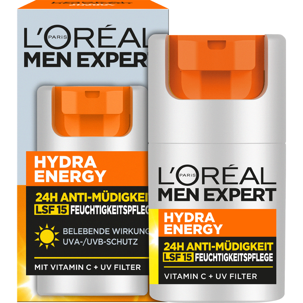 Bild: L'ORÉAL PARIS MEN EXPERT Hydra Energy 24H Pflege LSF 15
