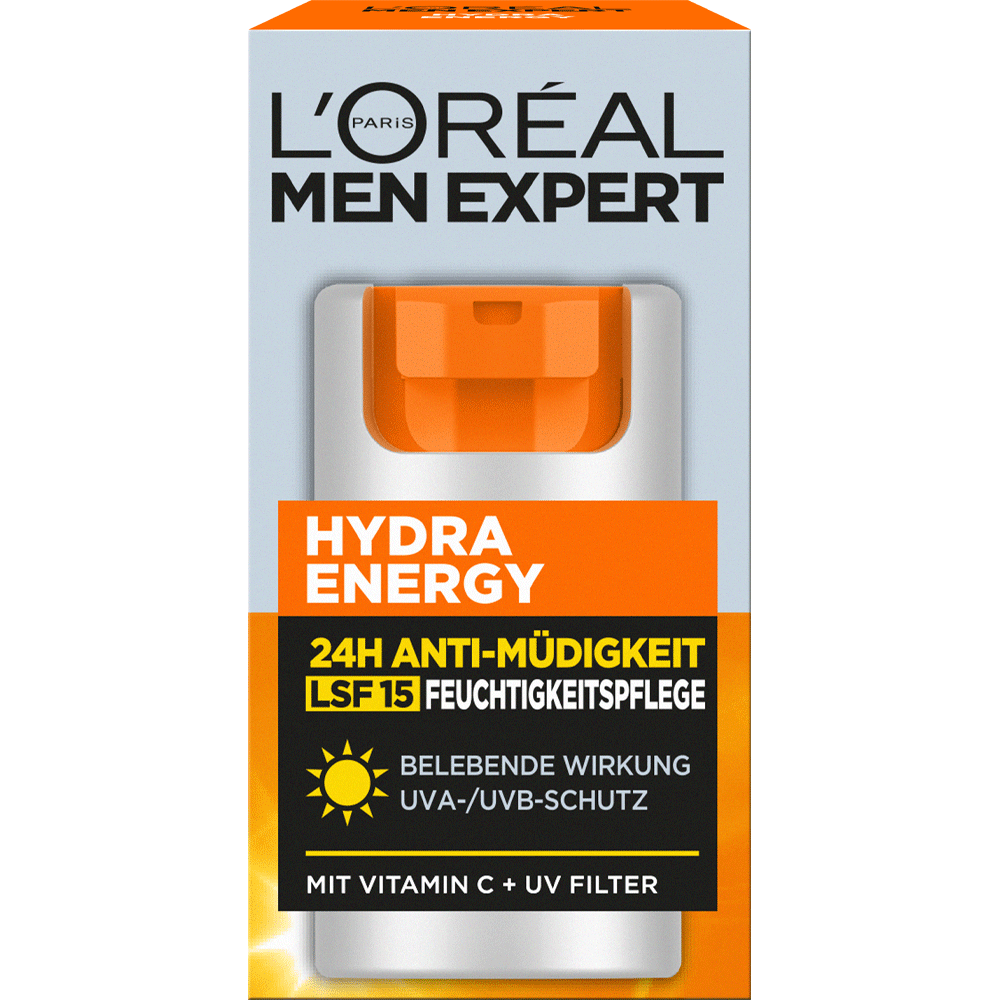 Bild: L'ORÉAL PARIS MEN EXPERT Hydra Energy 24H Pflege LSF 15