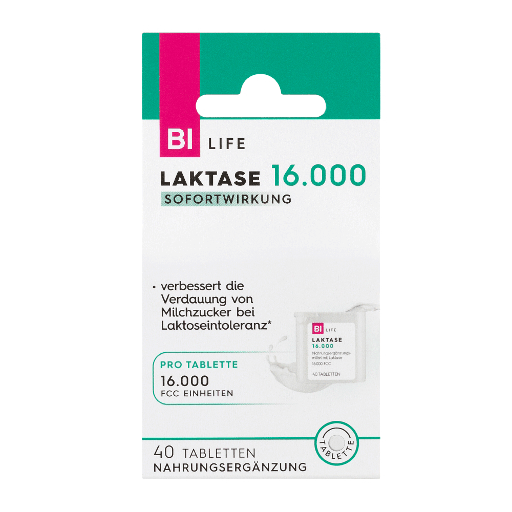 Bild: BI LIFE Laktase 16.000 Sofortwirkung