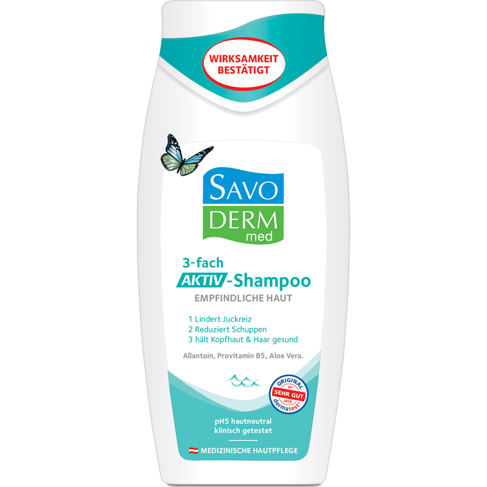 Bild: SAVODERM med 3-fach Aktiv-Shampoo