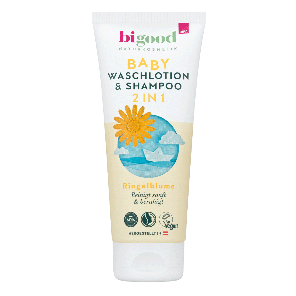 Bild: bi good Baby Waschlotion 2in1 Ringelblume