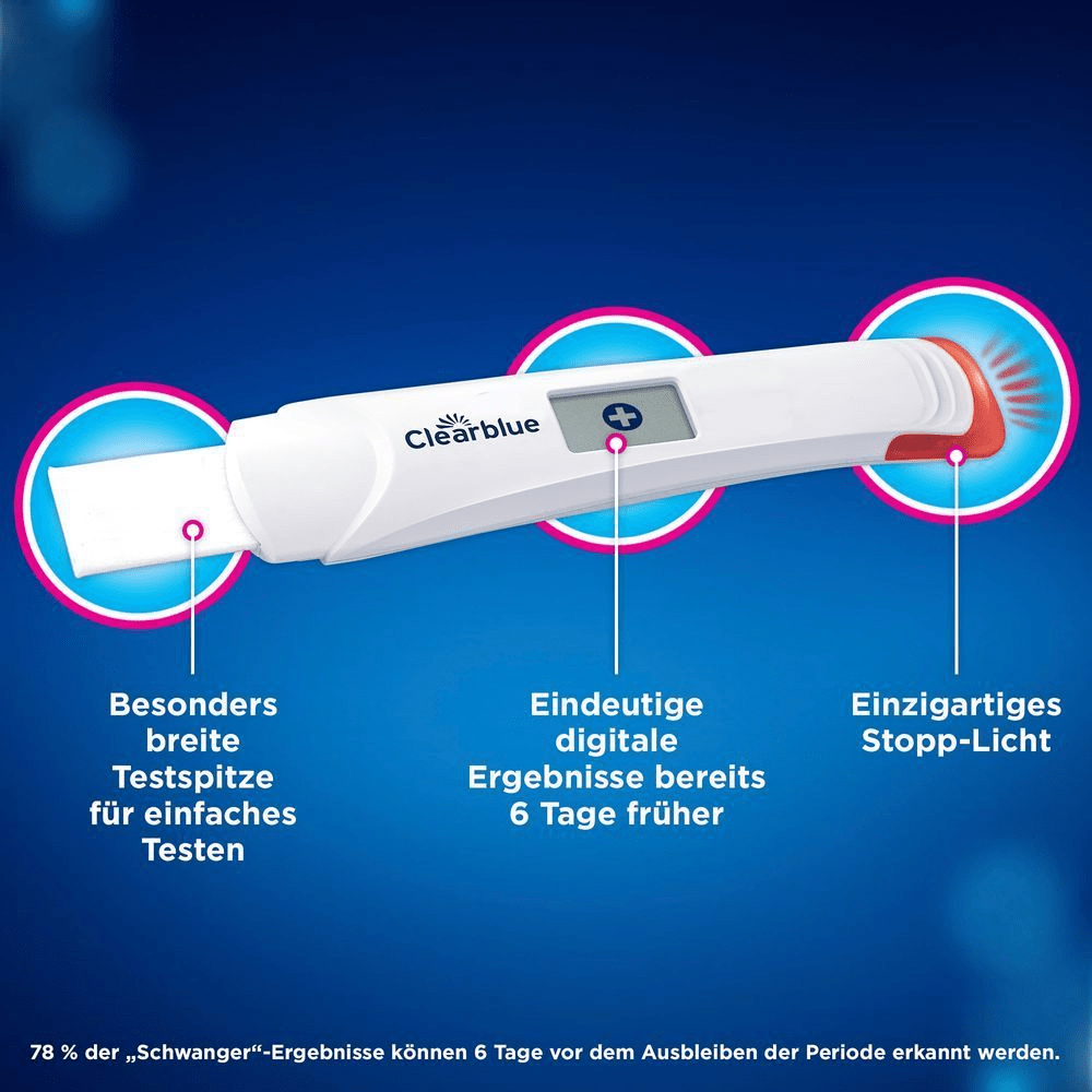 Bild: Clearblue Schwangerschaftsfrühtest