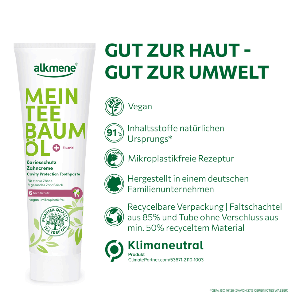 Bild: alkmene Zahncreme Teebaumöl