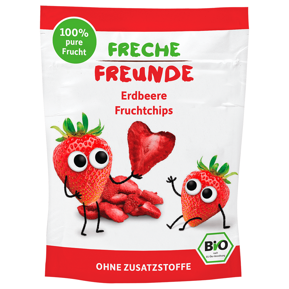 Bild: Freche Freunde Fruchtchips Erdbeere