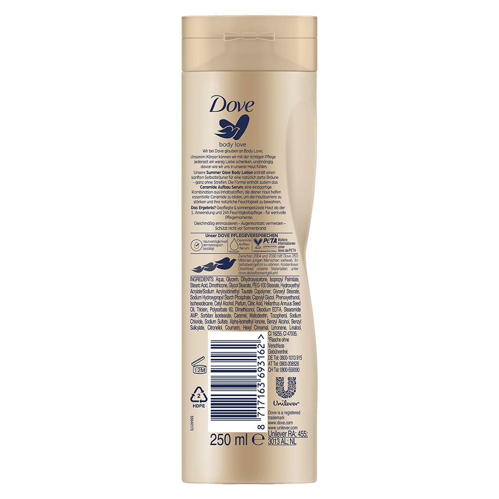 Bild: Dove Bodylotion Summer Glow