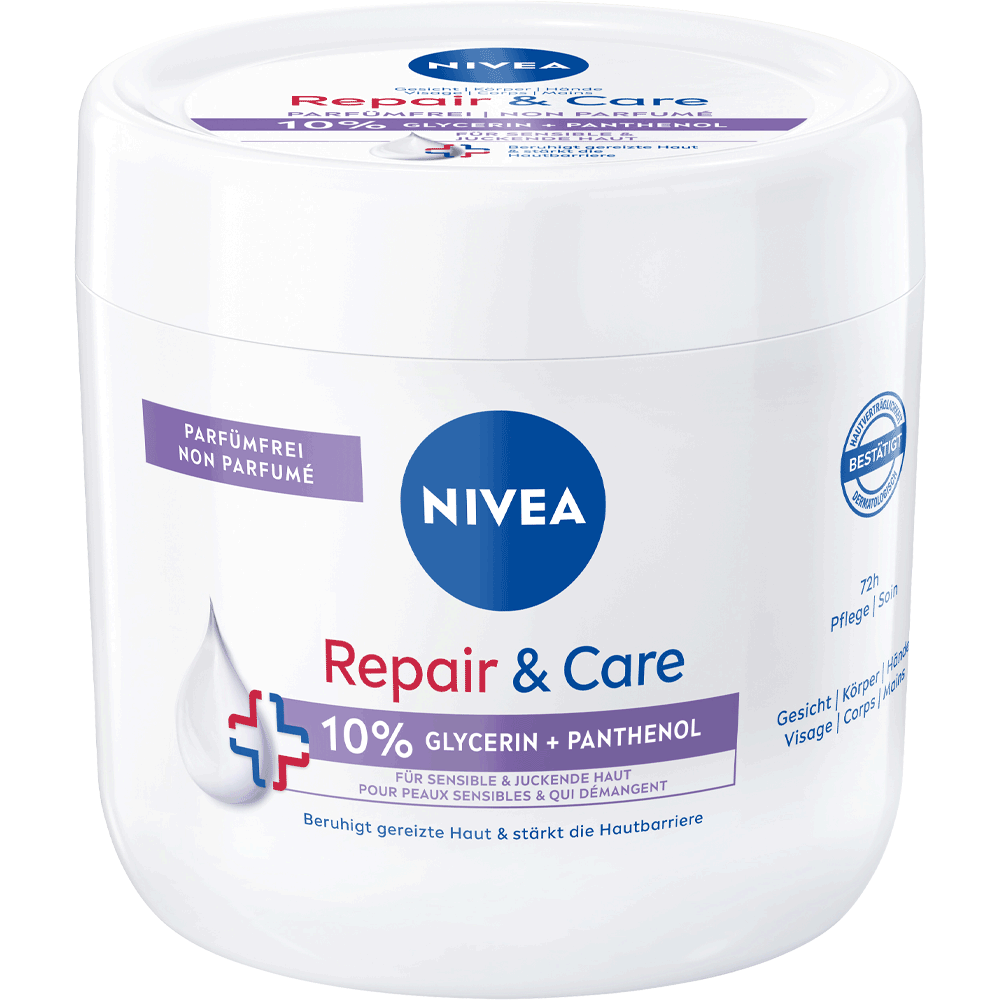 Bild: NIVEA Repair & Care Creme 10% Glycerin + Panthenol