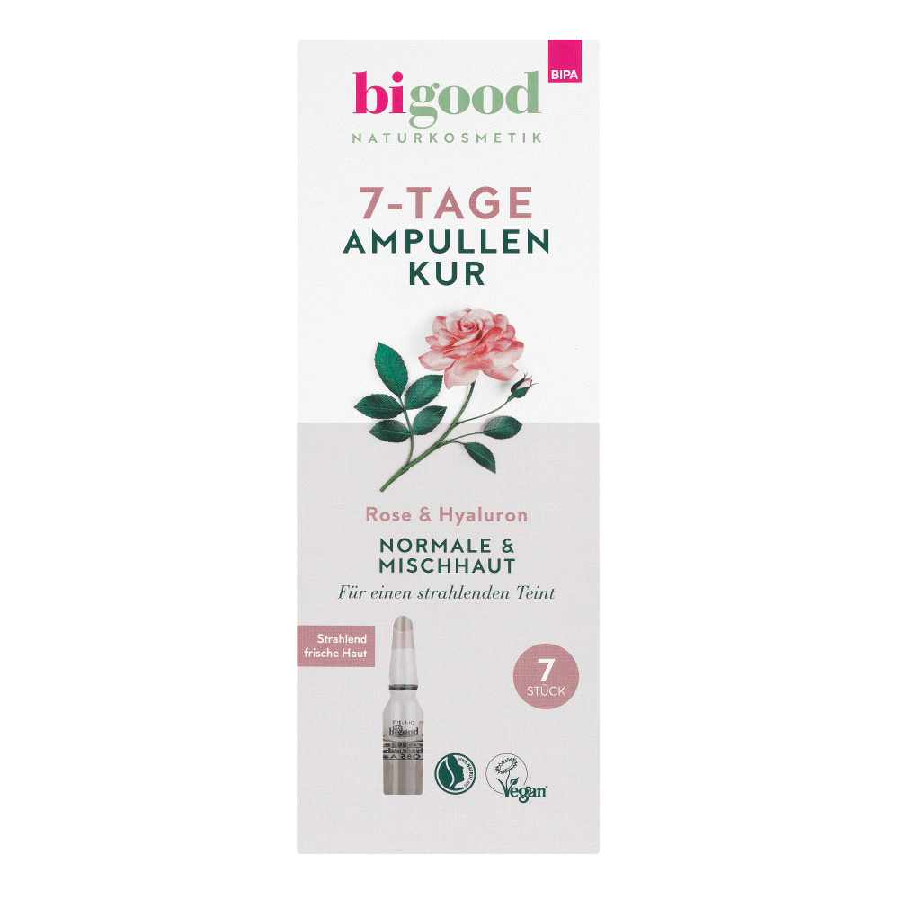 Bild: bi good 7-Tage Ampullenkur Rose & Hyaluron