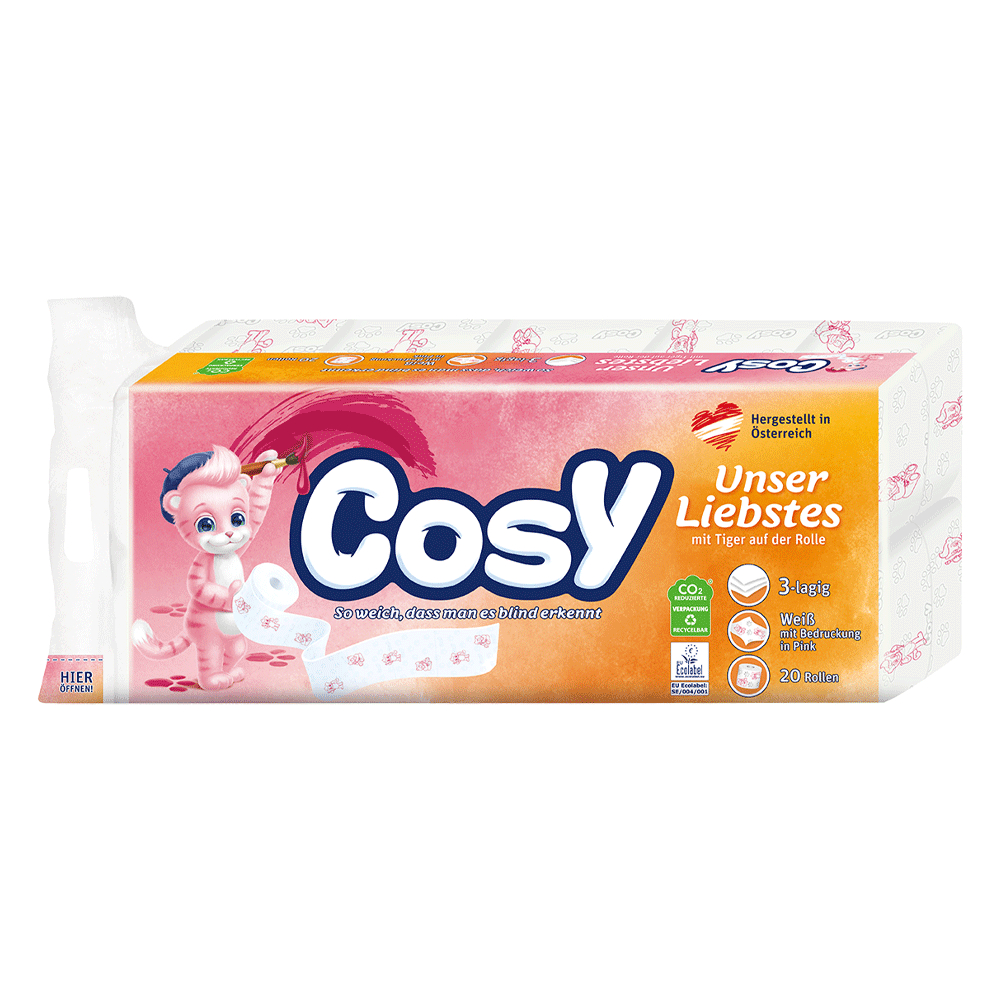 Bild: Cosy Toilettenpapier mit Tigerprint