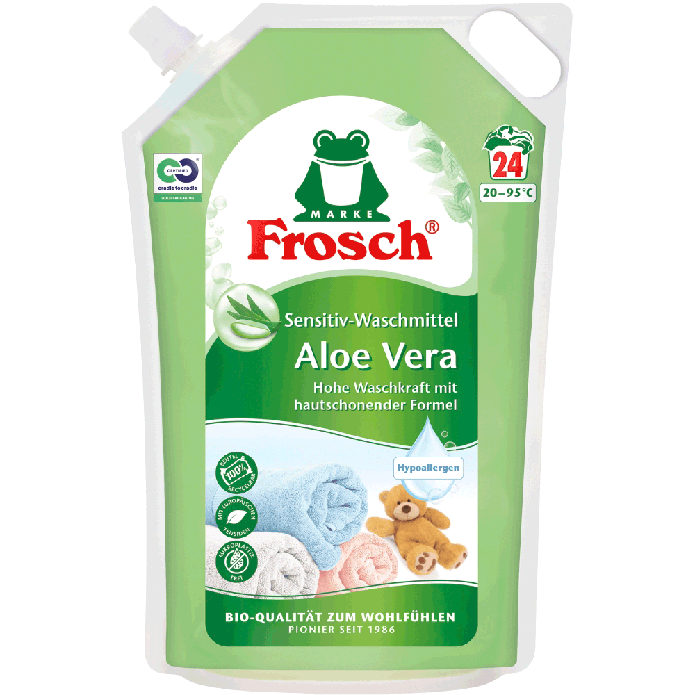 Bild: Frosch Waschmittel Sensitiv Aloe Vera