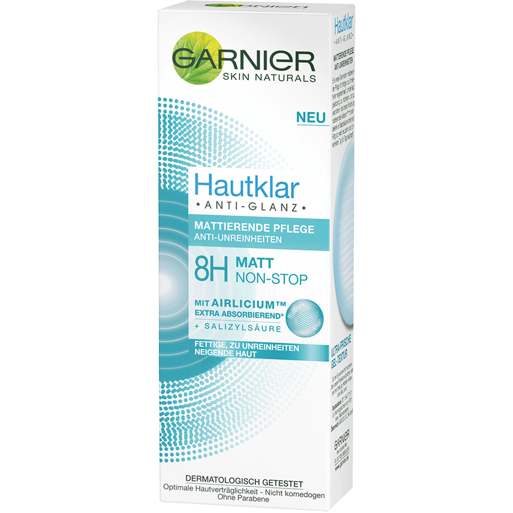 Bild: GARNIER SKIN NATURALS Hautklar Anti-Glanz Mattierende Pflege 