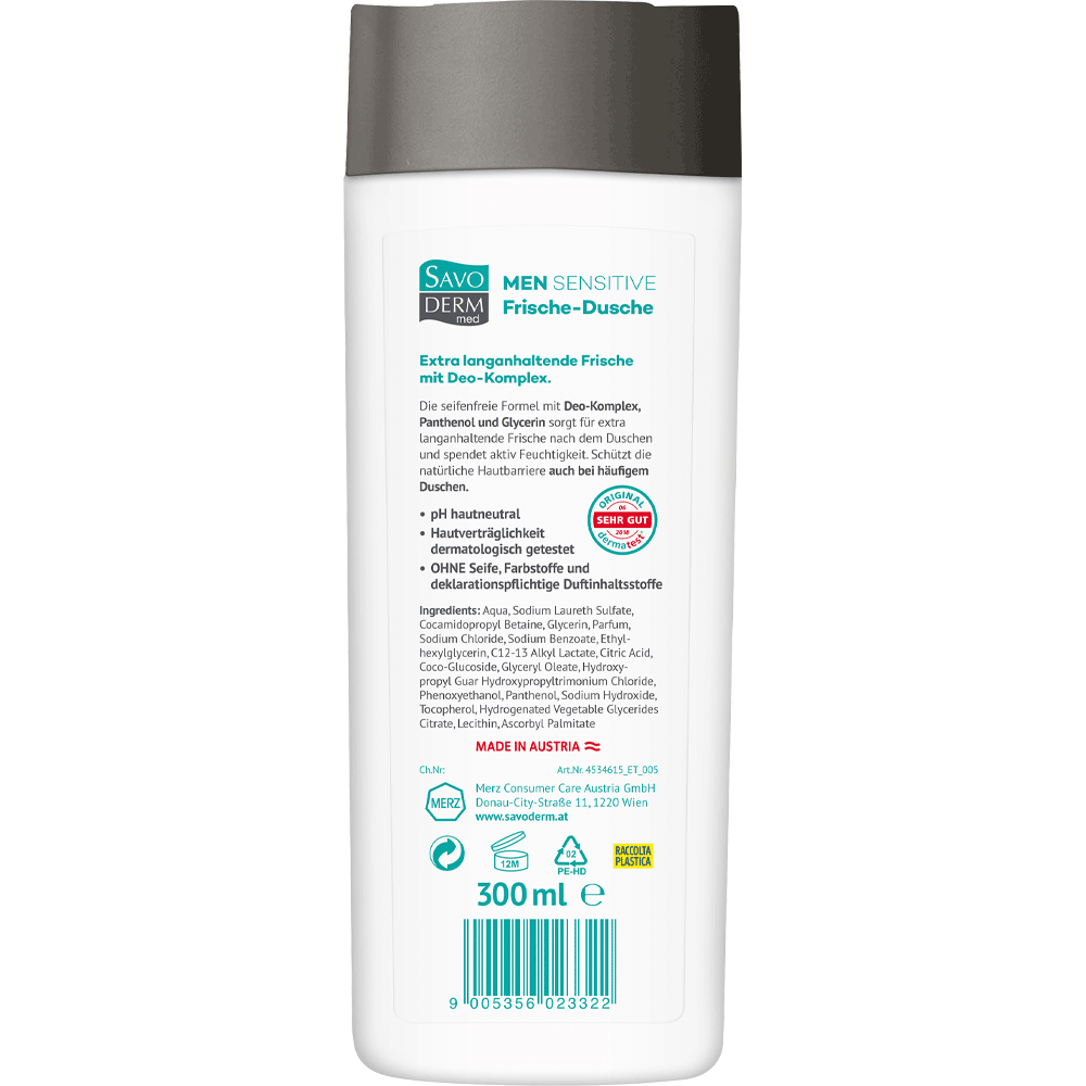 Bild: SAVODERM med Men Frische-Dusche Sensitive