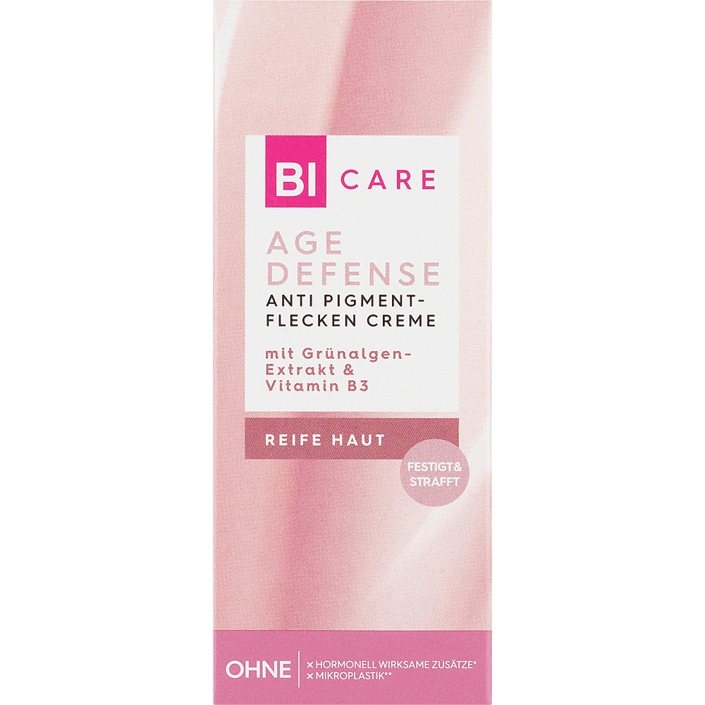 Bild: BI CARE Age Defense Anti Pigmentfleckencreme