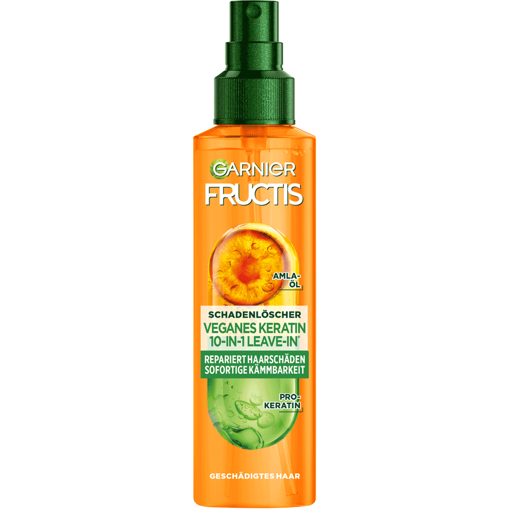 Bild: GARNIER FRUCTIS Schadenlöscher Veganes Keratin 10-in-1-Leave-in