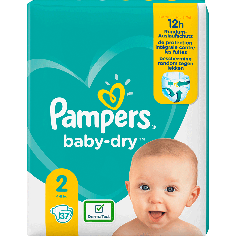 Bild: Pampers Baby-Dry Größe 2, 4kg - 8kg 