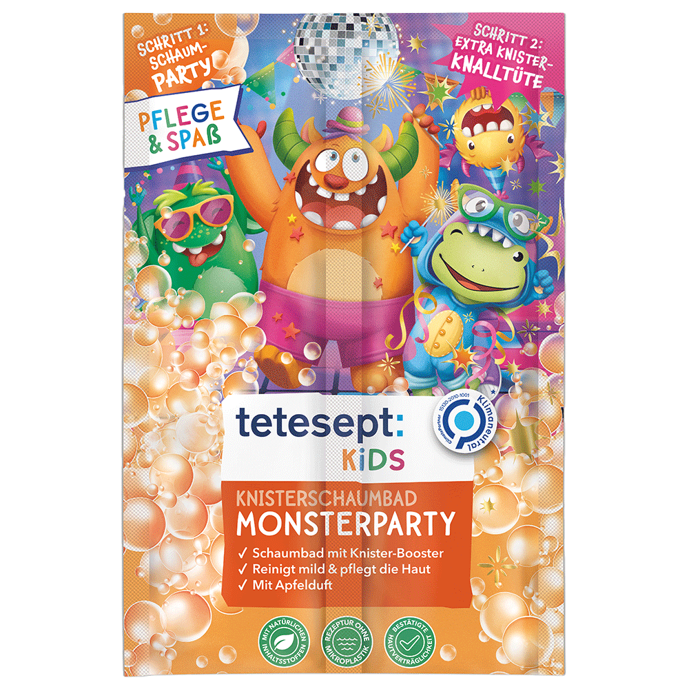 Bild: tetesept: Kids Knisterschaumbad Monsterparty