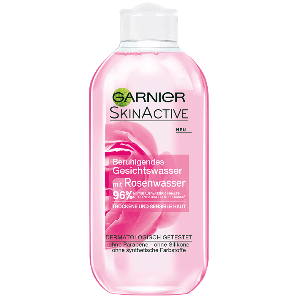 Bild: GARNIER SKIN ACTIVE Beruhigendes Gesichtswasser mit Rosenwasser 
