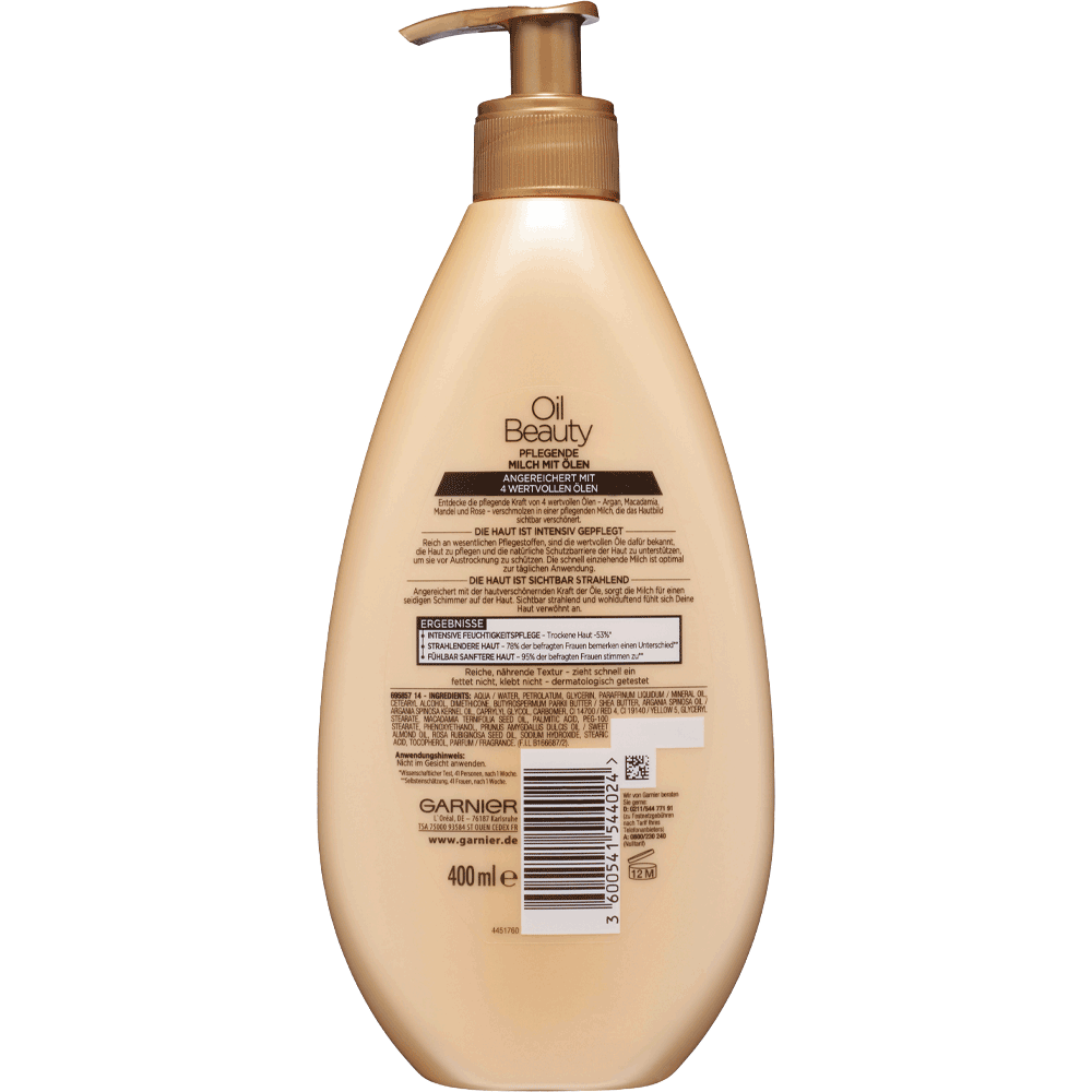 Bild: GARNIER BODY Oil Beauty Nährende Öl-Milch