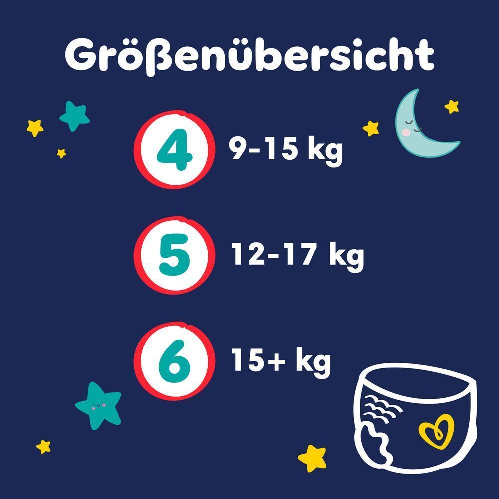 Bild: Pampers Baby-Dry Night Pants Größe 4, 9kg - 15kg