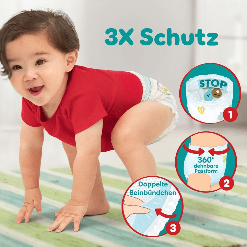 Bild: Pampers Baby-Dry Pants Größe 3, 6kg - 11kg