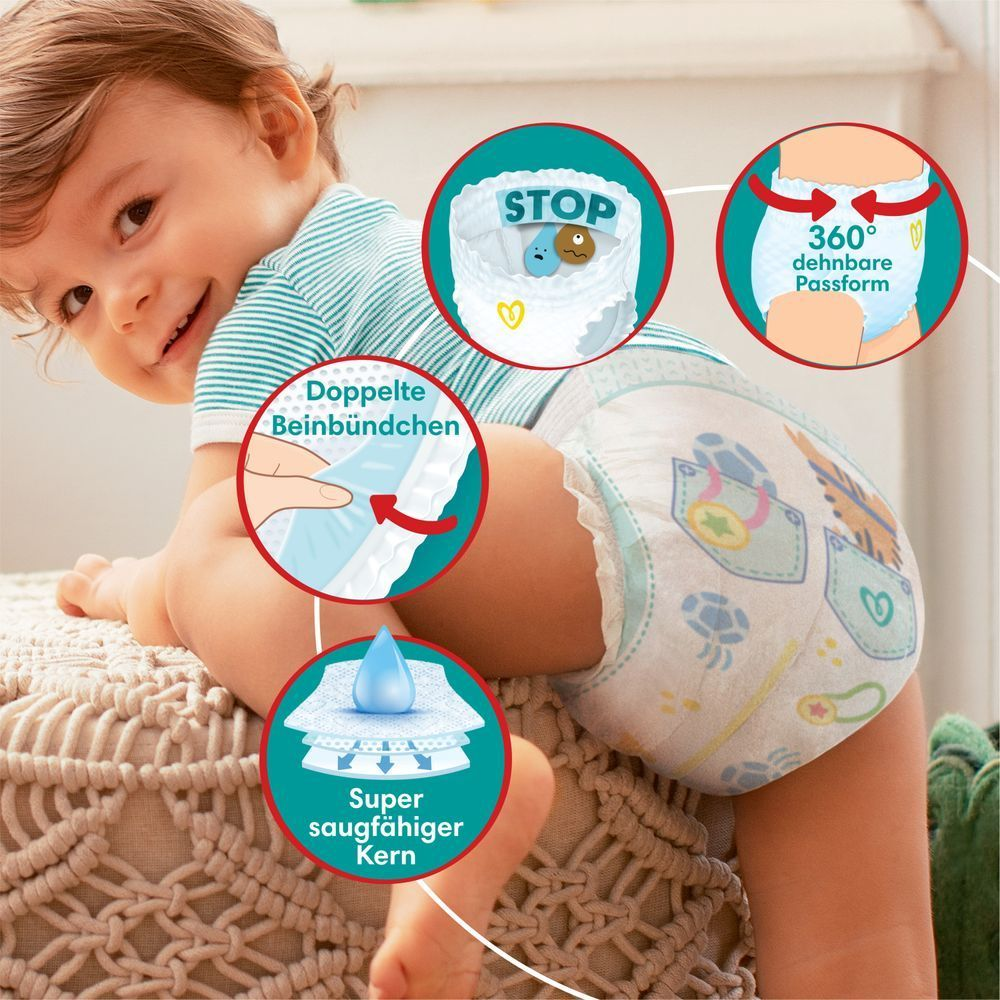 Bild: Pampers Baby-Dry Pants Größe 3, 6kg - 11kg