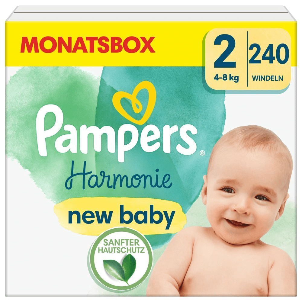 Bild: Pampers Harmonie Windeln, Größe 2, 4kg - 8kg