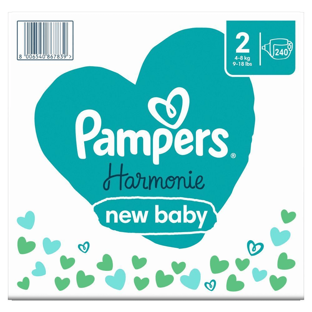 Bild: Pampers Harmonie Windeln, Größe 2, 4kg - 8kg
