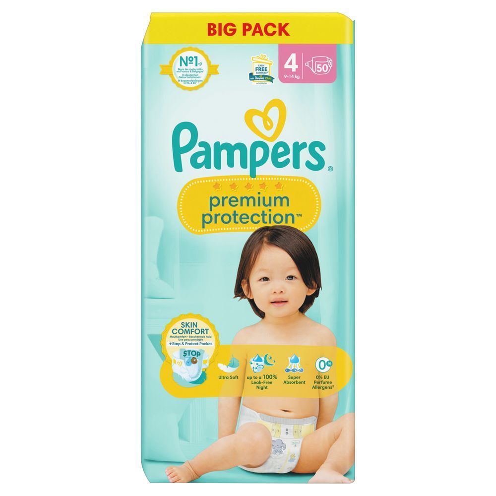 Bild: Pampers Premium Protection Größe 4, BIG PACK