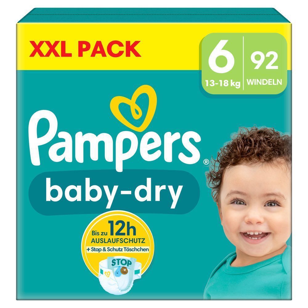 Bild: Pampers Baby-Dry Größe 6, XXL PACK 