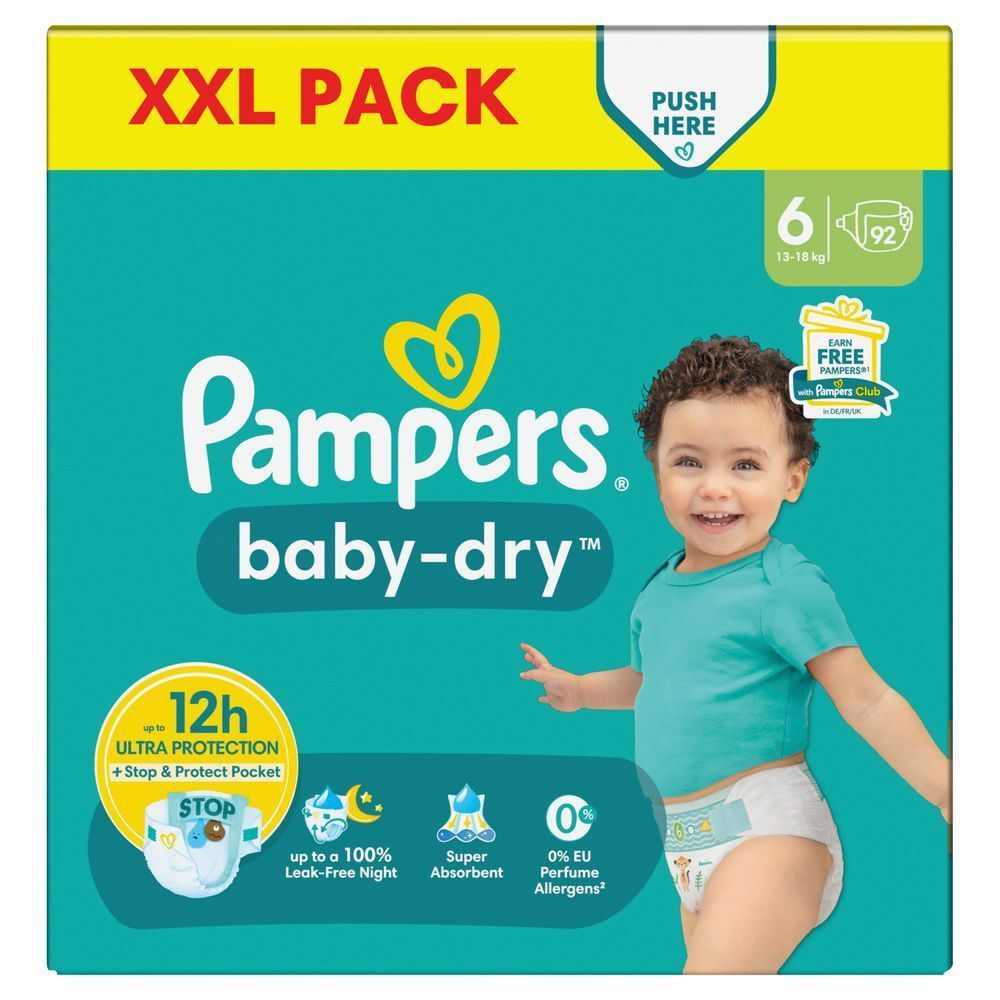 Bild: Pampers Baby-Dry Größe 6, XXL PACK 
