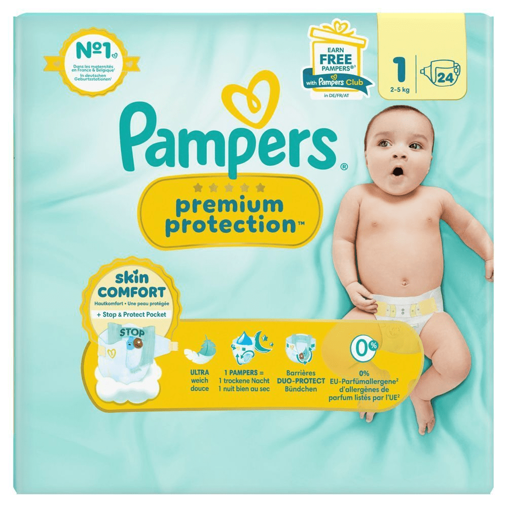 Bild: Pampers Premium Protection Größe Größe 1, 2kg-5kg 
