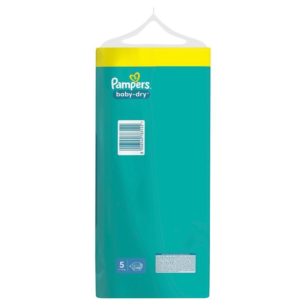 Bild: Pampers Baby-Dry Größe 5, GIGA PACK 