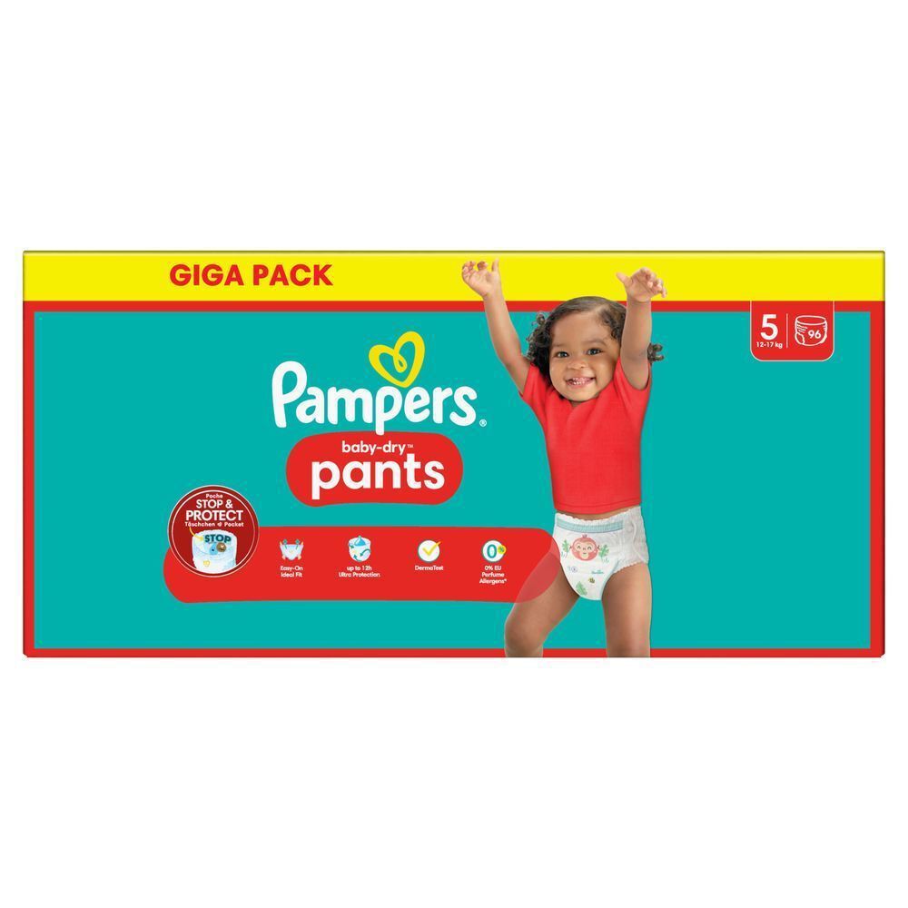 Bild: Pampers Baby-Dry Pants Größe 5, GIGA PACK 