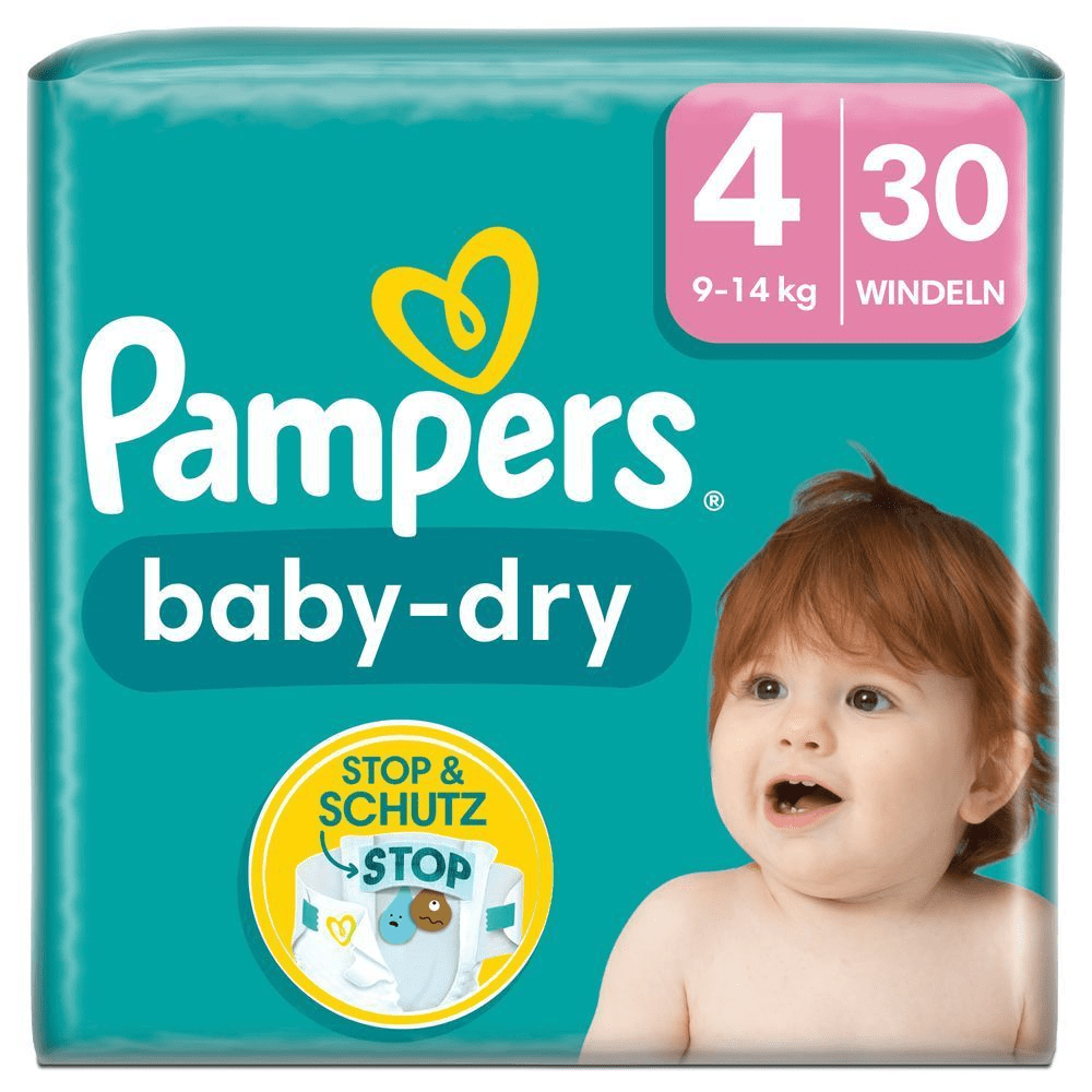 Bild: Pampers Baby-Dry Größe 4, 9kg - 14kg