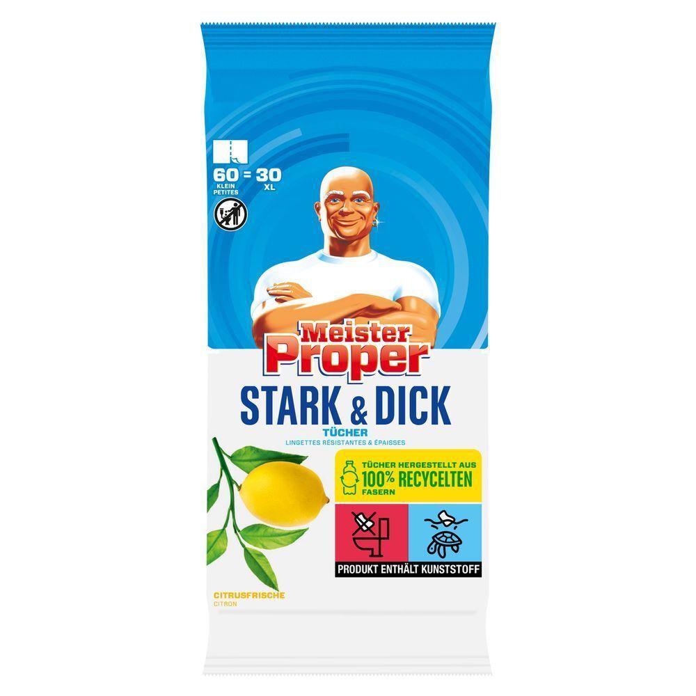 Bild: Meister Proper Starke & Dicke Allzweckreinigungstücher Citrusfrische