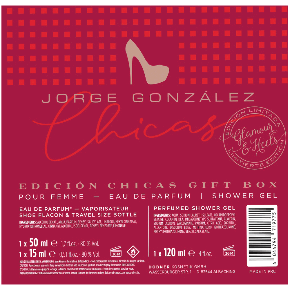Bild: Jorge Gonzalez Chicas Geschenkset Eau de Parfum 50 ml + 15 ml + Duschgel 120 ml