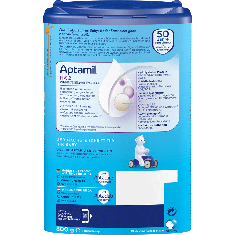Bild: Aptamil 2 HA, Folgemilch